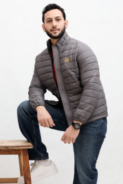 MODEVRO – Premium Unisex Gray 40D Nylon Puffer Jacket