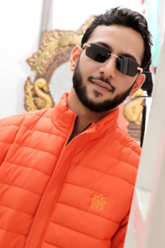 MODEVRO – Premium Unisex Orange Neon 40D Nylon Puffer Jacket