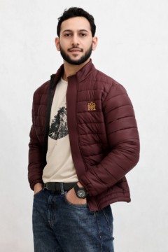 MODEVRO – Premium Unisex Frappe Wine 40D Nylon Puffer Jacket